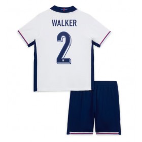 England Kyle Walker #2 Hjemme skjorte til barn EM 2024 Kortermet (+ korte bukser)